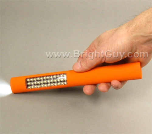Orange Soft Touch Bayco NSP-1236 Night Stick Slim-Line Flashlight 37 LED 