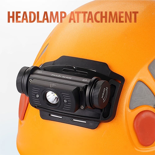 Fenix ALG-03 headlamp helmet mount with EdisonBright Battery Case for HL55 & HL60R 