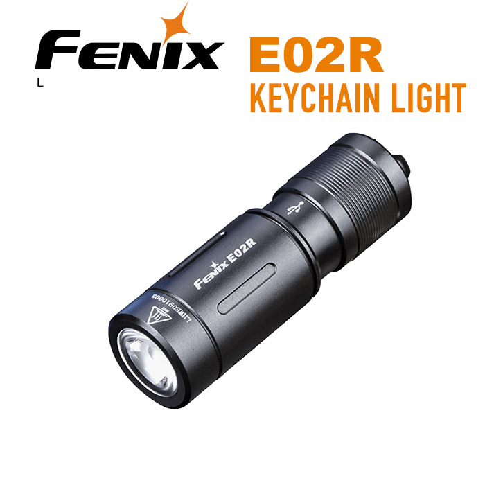 Fenix E03R White Red Light LED USB Rechargeable Keychain Flashlight Torch 