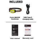 Fenix WH23R – Lampada Frontale 600 Lumen, Controllo Gestuale, USB-C, IP68, 100m Di Portata - Foto 2