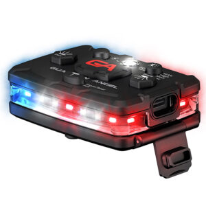 Guardian Angel Elite White Front Safety Light with side USB-C charging
