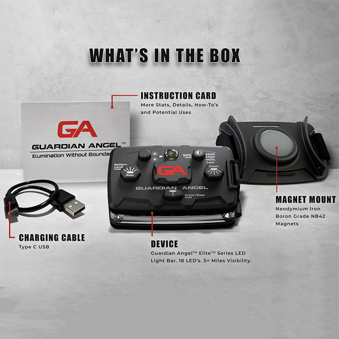 Guardian Angel Elite Law Enforcement Safety Light Side Charging - Image 3