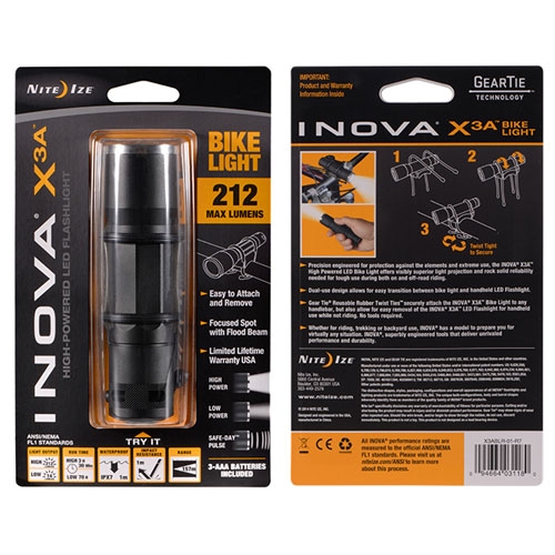 Inova X3ABLR-01-R7 Bike Light Nite Ize Inc. 