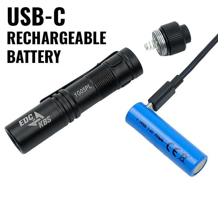 KBS 500 Lumen Rechargeable Pocket Light 1G05PL views and features