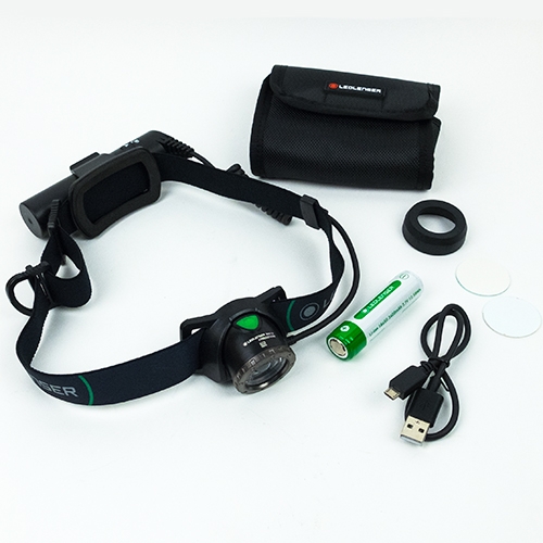 Black Adjustable Headstrap Ledlenser Unisex's Mh10 LED Headlamp 