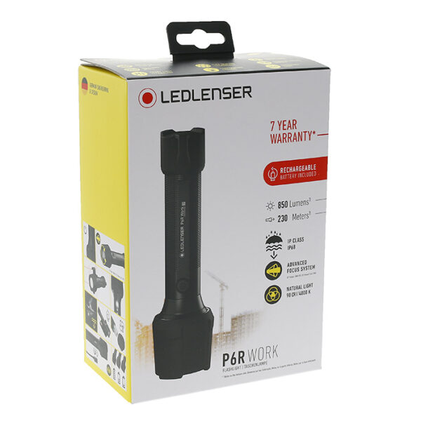 LEDLenser P6R Work Rechargeable Flashlight boxed