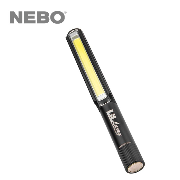 Nebo LiL Larry Lucy Pocket Clip Magnetic LED Work Light 3x Extra AAA Batteries 