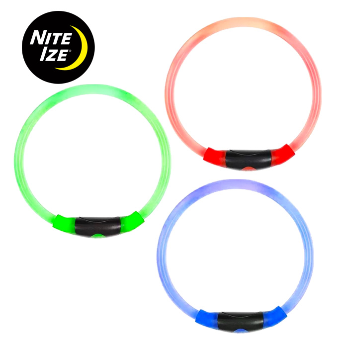 Nite Ize NiteLife LED Necklace Red Glows & Flashes Safety Light Adjustable Fit 