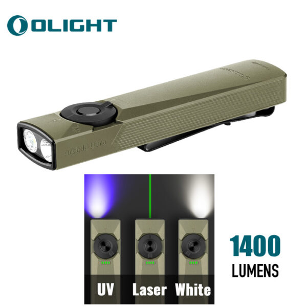 Olight Arkfeld Ultra | White LED, UV LED + Green Laser
