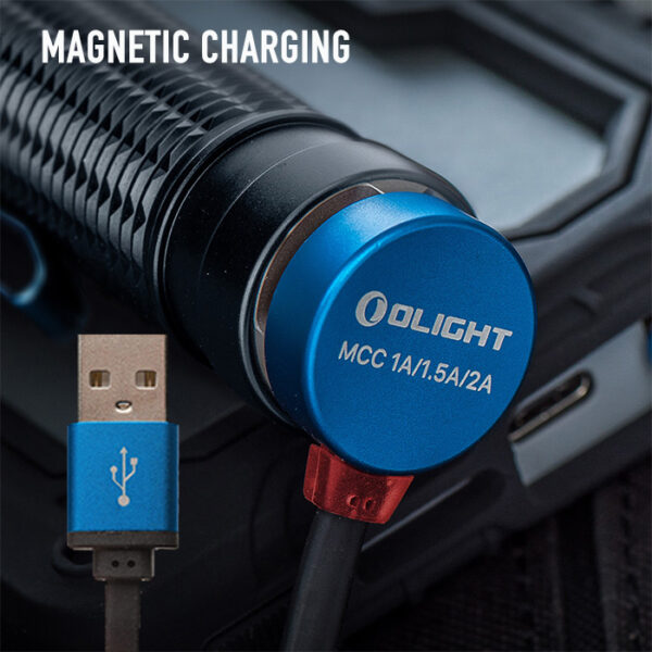 Olight Warrior Mini 2 Rechargeable Flashlight magnetic charging