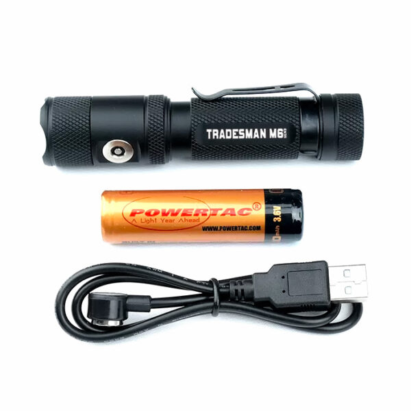 Powertac Tradesman M6 Gen3 Rechargeable Flashlight