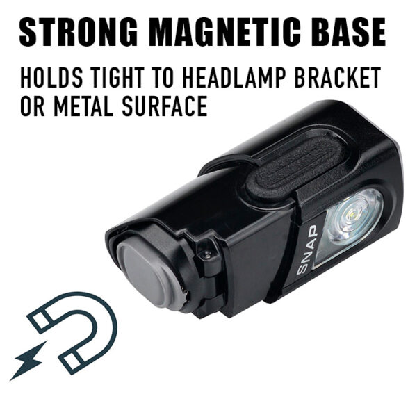 Princeton Tec Snap 450 RW Solo Headlamp strong magnetic base