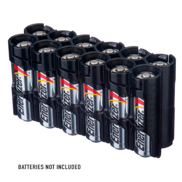Storacell 12 AA Battery Caddy black