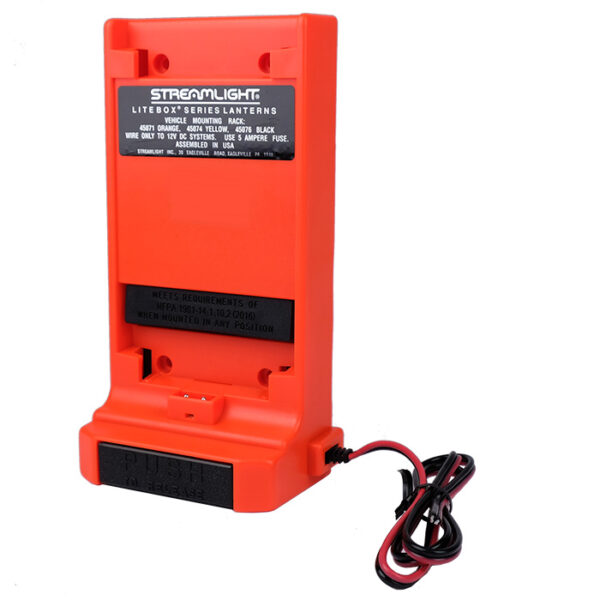 Streamlight Litebox Mounting-Charging Rack direct wire orange