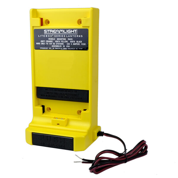 Streamlight Litebox Mounting-Charging Rack direct wire yellow