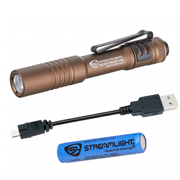 Streamlight MicroStream USB Flashlight coyote tan