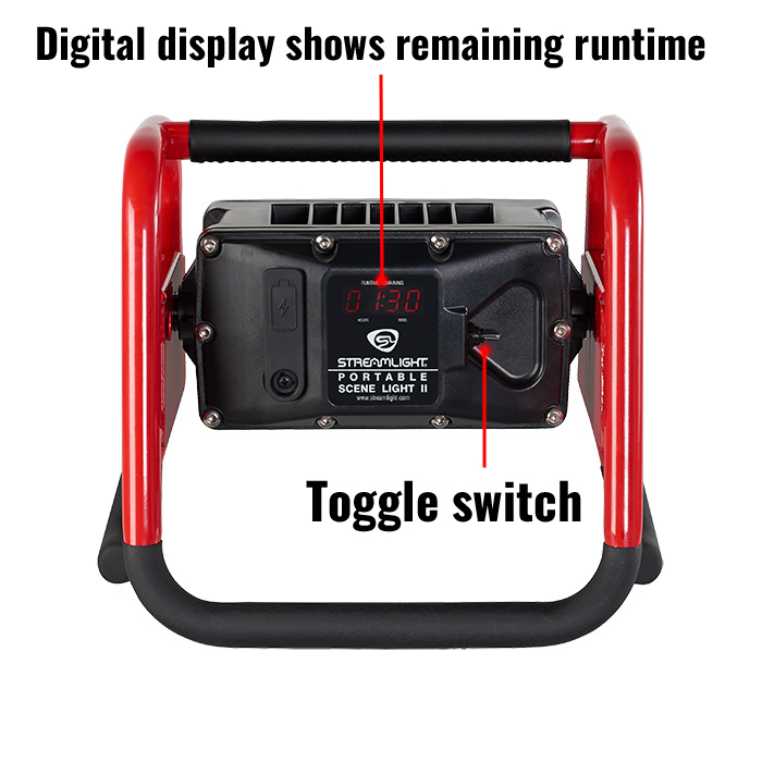 Streamlight Portable Scene Light II rear display