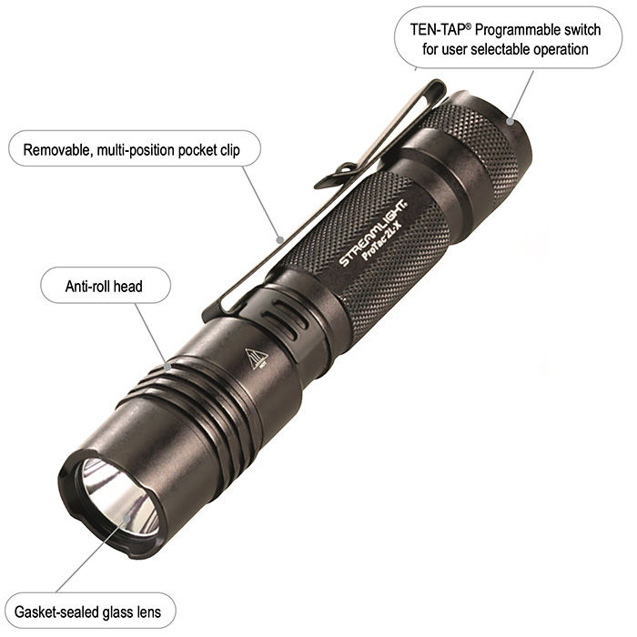 Streamlight ProTac 2LX Compact Flashlight features