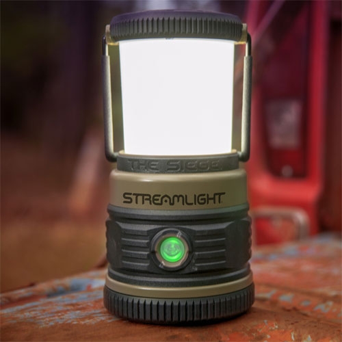 Streamlight Siege 540-Lumen Compact Lantern - D Battery Powered With White/Red LED Modes, Coyote Color
