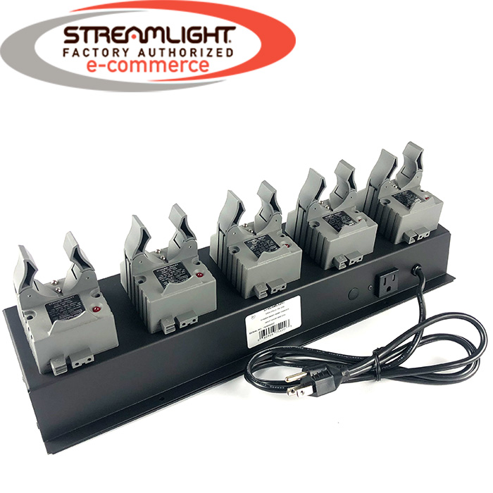 Streamlight Stinger Flashlight 5 Unit Bank Steady Charger 120v 75400 for sale online 