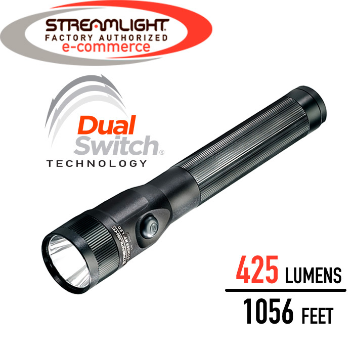 Streamlight Stinger DS LED W/ 12V DC Charger 75812 Strobe Dual Switch 350 Lumens 