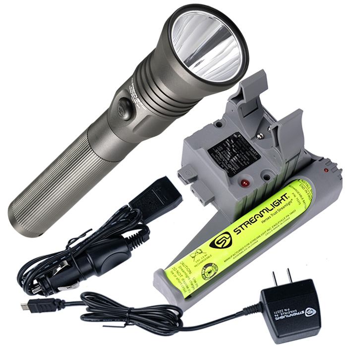 800 Lumens Black Streamlight 75761 Stinger LED HPL Flashlight with 120V AC Charger 