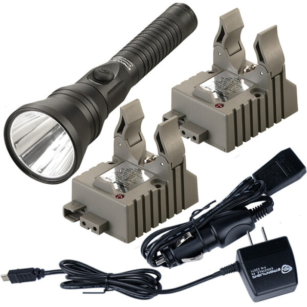 Streamlight Strion DS HPL Rechargeable Flashlight 2 brackets AC DC