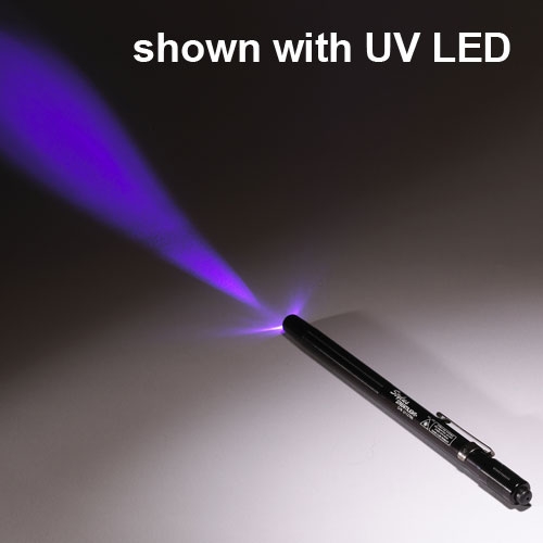 Stream Light LED Stylus Pocket Aluminum Flashlight Blue Alkaline Pen 