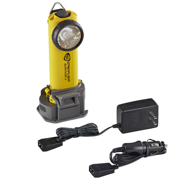 Streamlight Survivor X Right Angle Flashlight yellow rechargeable AC DC