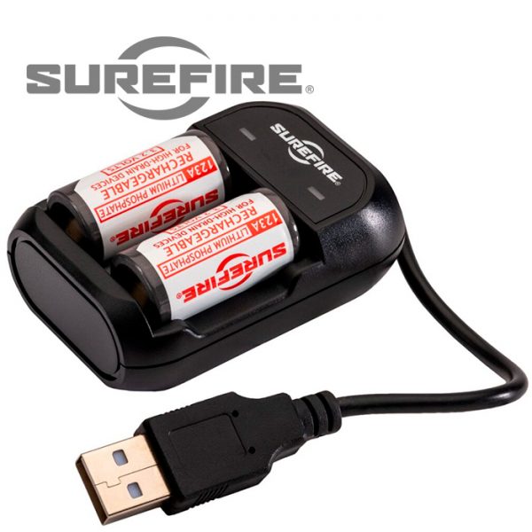 Surefire 123A Rechargeable Batteries with charger