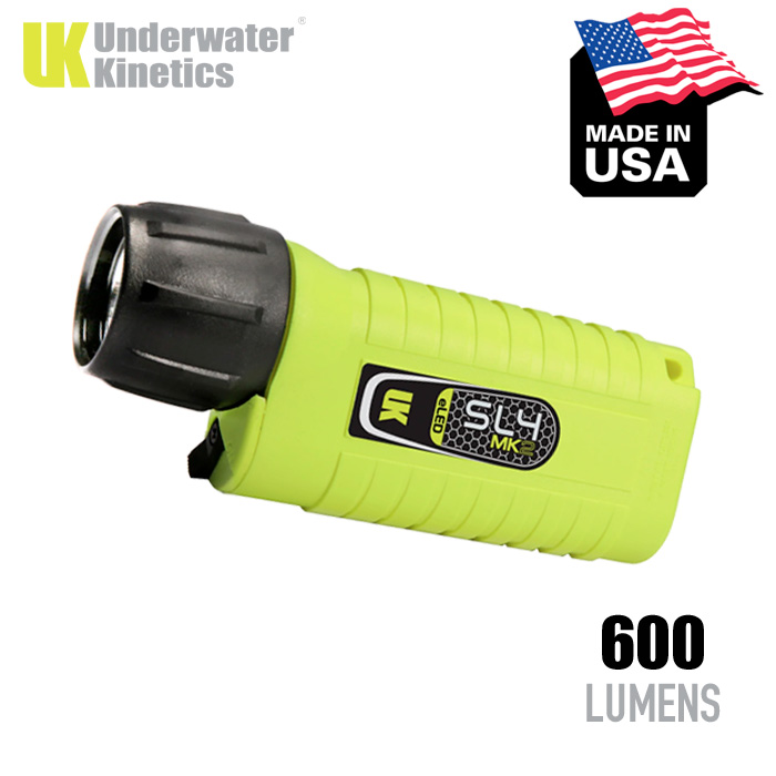 Underwater Kinetics SL4 MK2 eLED Waterproof Flashlight Made in USA