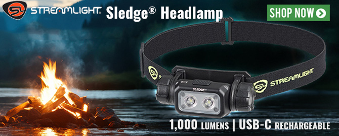 New Streamlight Sledge Rechargeable headlamp is in stock