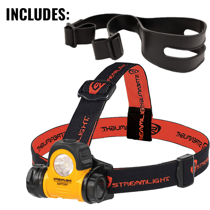 Streamlight Septor headlamp contents